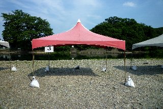 秋川ふれあいランドのテント小です。